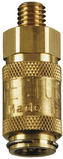 1/8" BSPP MALE COUPLING DS BRASS - 20KBAW10MPX