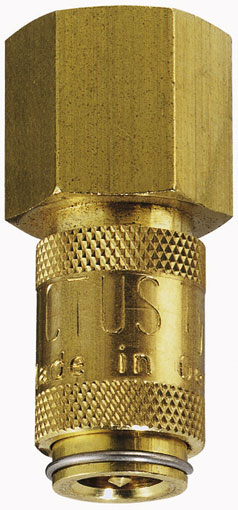 M5 METRIC FEMALE COUPLING DS BRASS - 20KBIM05MPX