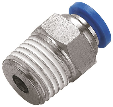 1/8" OD x 10-32UNF MALE STUD PUSH-IN HEXAGON - 2110-7776