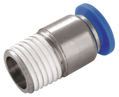 3/16" OD x 10-32UNF MALE STUD PUSH-IN ROUND - 2110-8238