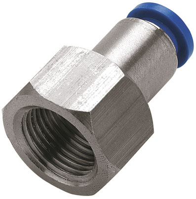 5/32" OD x 1/4" NPT FEMALE STUD PUSH-IN HEXAGON - 2110-8410