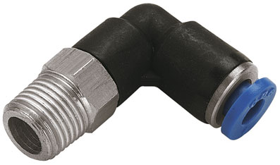 1/4" OD x 10-32UNF MALE ELBOW PUSH-IN - 2110-8709