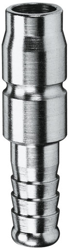 6mm HOSE TAIL PLUG STEEL PLATED - 34SFTF06SXN