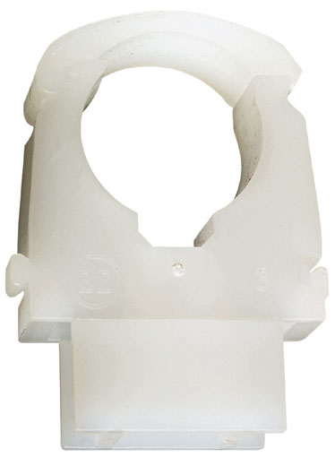 28mm OD FAST TRACK TUBE CLIP WHITE - 405-1028