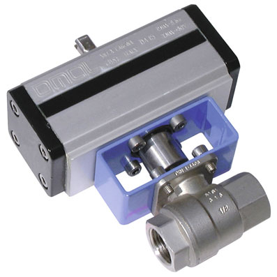 1/2" BSP DOUBLE ACTING BALL VALVE STAINLESS STEEL - D400H004