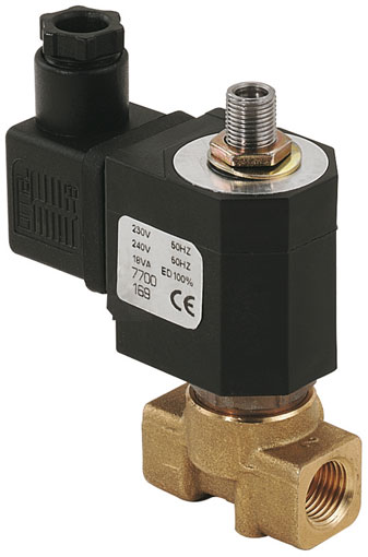 1/8",3/2, NORMALLY CLOSED, 24VDC, SOLENOID VALVE - F333-18-24