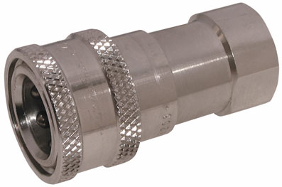 1/4" BSP FEMALE COUPLING 303SS NITRILE SEAL - S72C4-4