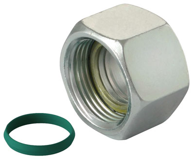 LIGHT DUTY NBR WALLRING NUTS C/W PROFILE RING & O-RING 10mm OD (L) M16 x 1.5 - WR10LA2M