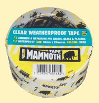 CLEAR WEATHERPROOF TAPE 50MM - 2CLEAR - SOLD-OUT!! 