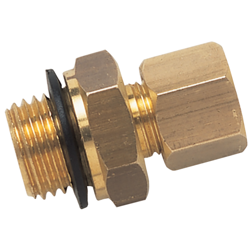10mm OD X 1/4" BSPP Male Brass Adaptor - 13485-10-14 