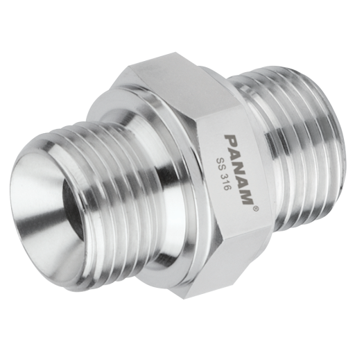 1" X 1" BSP Male/Male 316 Stainless Steel - 2025-1591 