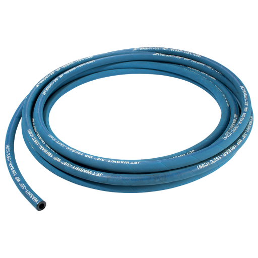 Blue Jet Wash Pressure Washer Hose - Wash Down Equipment - 2 Wire, Cut To Length - ID 1/4"" - 2144-9681 