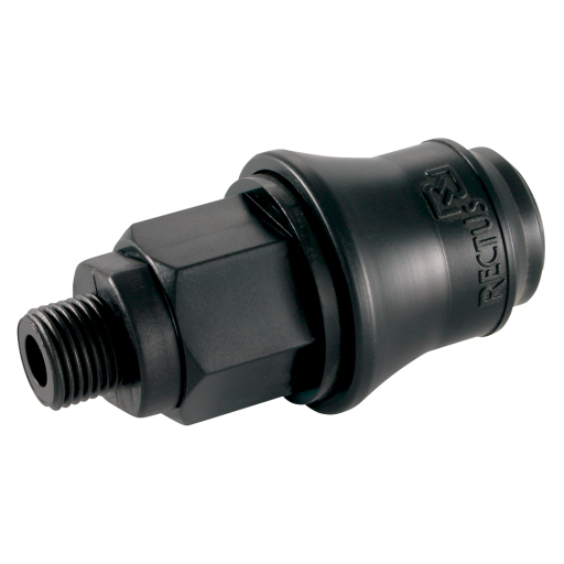 1/8" BSP Male Delrin Socket - 21KBAW10DPX 