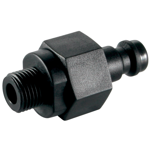 1/8" BSPP Male Plug DS Delrin - 21SBAW10DPX 
