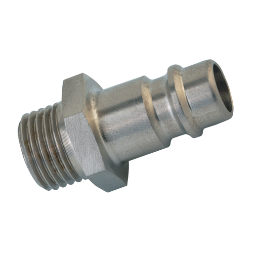 1/4" BSPP Male Plug Stainless Steel 303 Unplated - 25SFAW13RXX 