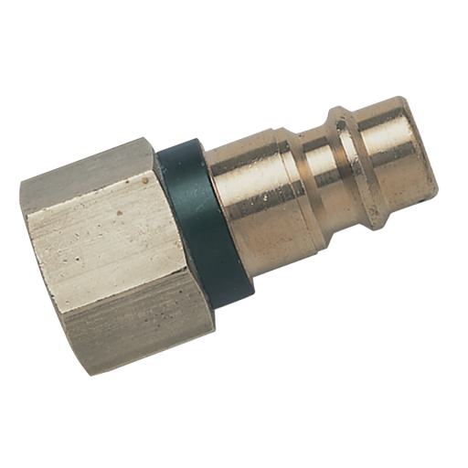 1/4" BSPP Female Plug Brass Keyed Brown - 25SFIW13MXX3 
