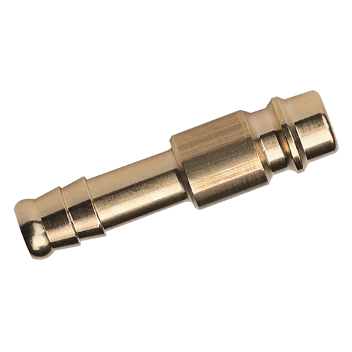 06mm Hose Tail Plug Brass Unplated - 25SFTF06MXX 
