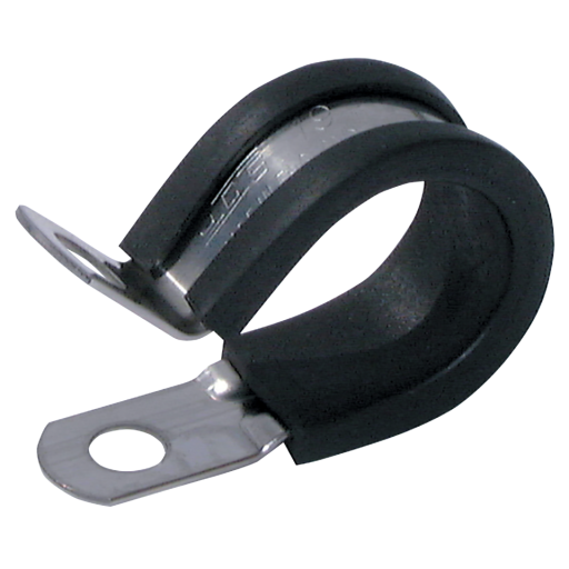 10mm ID Min P-Clip Stainless Steel 304 EPDM Liner - 500-10SS 
