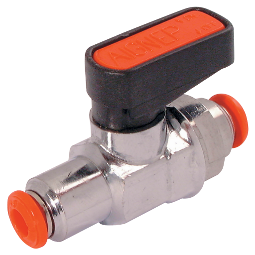 Mini Ball Valve With 4mm Push-in - 6560-4 