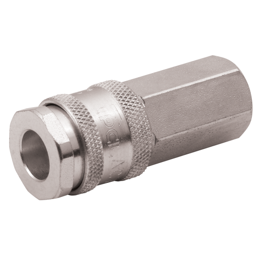 1/4" BSPP Female PCL ISO B12 Coupling - AC75CF 