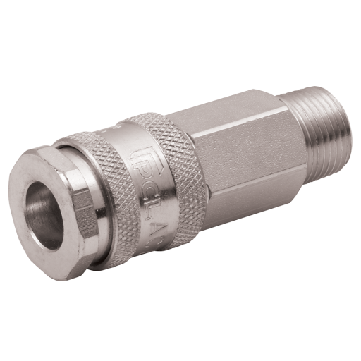 1/4" BSPT Male PCL ISO B12 Coupling - AC75CM 