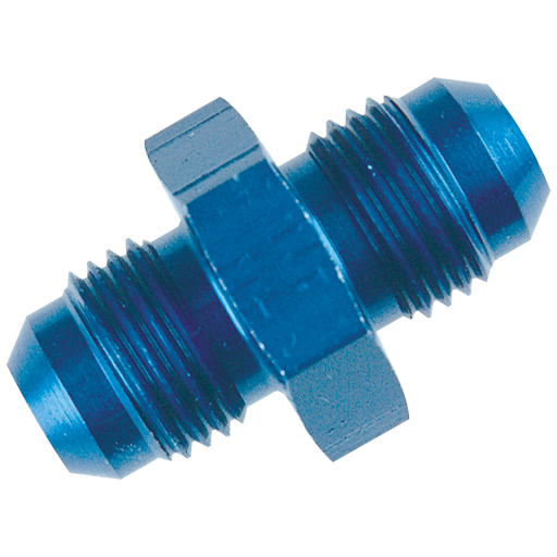 9/16" X 18 JIC M/M Alloy Blue Adaptor - AN815-06D 