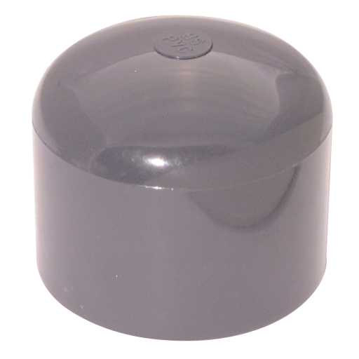 1/2" ID Solvent Blankingcap ABS Light Grey - CA73-12-ABS 