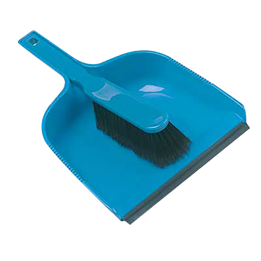 Dustpan & Soft Brush Set Blue - DP4SET-BLUE 