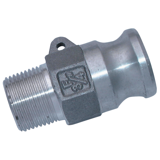 1/2" BSPT Male Plug Type F Aluminium - F12-AU 