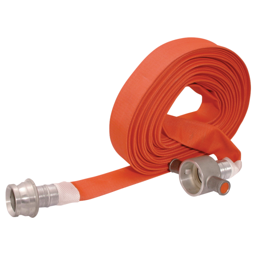Fire Hose-64mm ID-18mtr - comes with Fittings - FIRE-FHC6418LA 