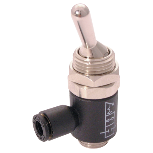 6mm X 1/8" 2/2 Manually Operated Valve - LE-7802 06 10 