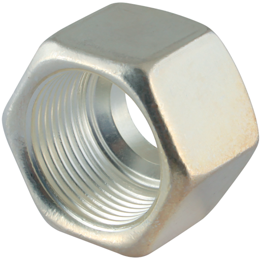 35l Silver Coated Nut - M35L-1.4571AGP 