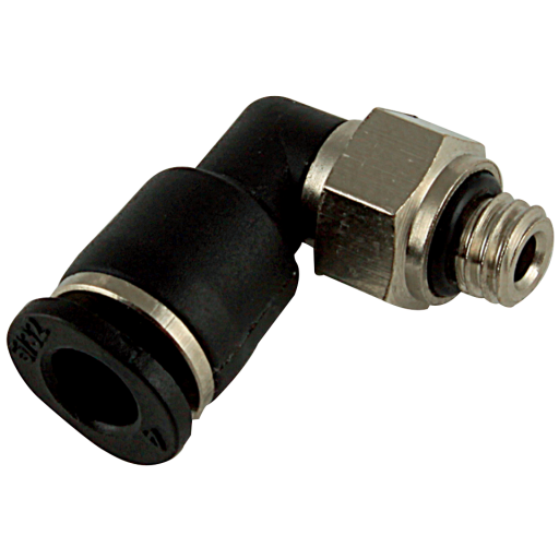 1/8" BSPT X 6mm Micro Male Elbow - PL06-01C 