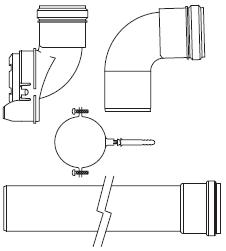 Glow-Worm White Plume Management Kit - A2044100 - DISCONTINUED 
