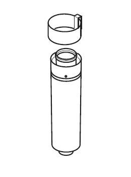 Glow-Worm Telescopic Flue Extention 500-800mm - A2036900 - SOLD-OUT!! 