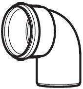Glow-Worm 90 Deg Elbow - A2011400 - DISCONTINUED 