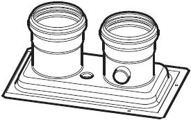Glow-Worm Twin Flue Adaptor - DISCONTINUED - A201100