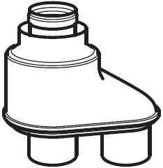 Glow-Worm Twin Flue Twin Pipe Adaptor - A2011600