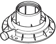 Glow-Worm Vertical Flue Adaptor - A2024600