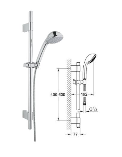 Grohe - Relexa - Shower Set Five 600mm EV - 28964000 - 28964