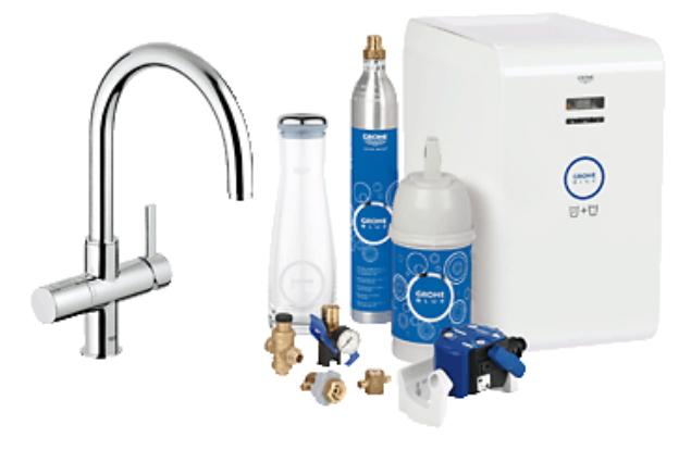 Grohe Blue Chilled And Sparkling Starter Kit Chrome - 31323000