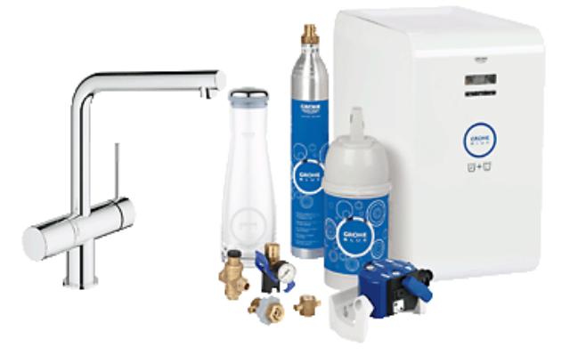 Grohe Blue Minta Chilled And Sparkling Starter Kit Chrome - 31347001