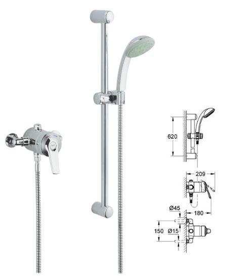Grohe - Grohmaster - Avensys Manual EV Chrome Plated - 33389IP0 - 33389 IP0 