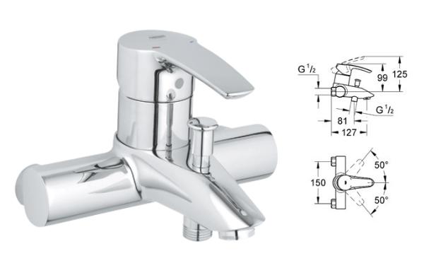 Grohe - Eurostyle - Exposed Bath/Shower Mixer - 33613001 - 33613 001 