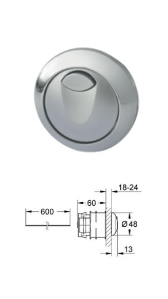 Grohe - EAU2 - Pneumatic Push Button Actuation - 38771000 - 38771