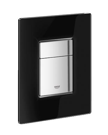 Grohe - Cosmopolitan WC Wall Plate (Flush Plate) Glass Black - 38845 KS0 - 38845KS0 