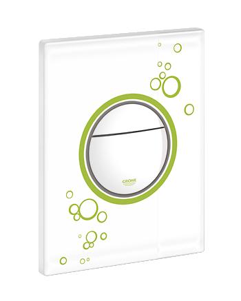 Grohe - Nova Cosmopolitan Circle Print WC Wall Plate (Flush Plate) Moon White - 38847 LS0 - 38847LS0 