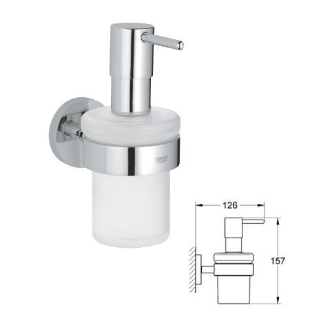 Grohe - Essentials - Soap Dispenser Wall Chrome Plated - 40373000 - 40373 - DISCONTINUED 
