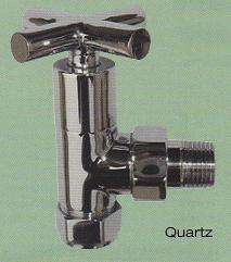 HEATLINE Quartz Angled Radiator Valves - Pair