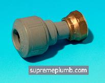 Hep2O Straight Tap Connector - 22mm x 3/4" - 243163